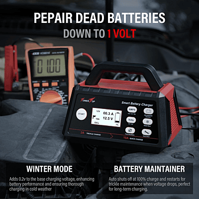 TOWER TOP 2/10AMP 6V/12V BATTERY CHARGER TOWER TOP 2/10AMP 6V/12V BATTERY CHARGER