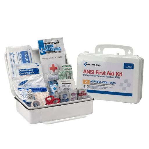 25 Person First Aid Kit, ANSI A, Plastic Case 25 Person First Aid Kit, ANSI A, Plastic Case