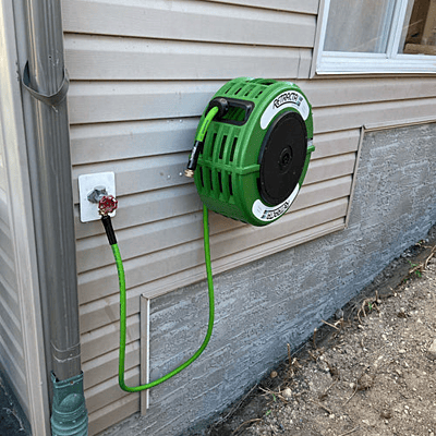 Retractable Garden Hose Reel - 60 Ft - Green Case Retractable Garden Hose Reel - 60 Ft - Green Case