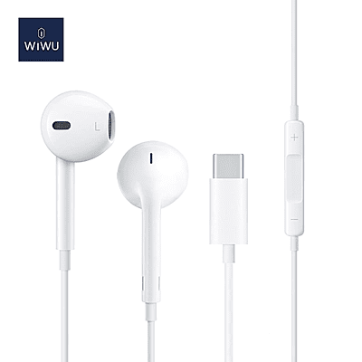 WiWU Wired earphone EB303 Widely compatible Type C Earphone Egonomic