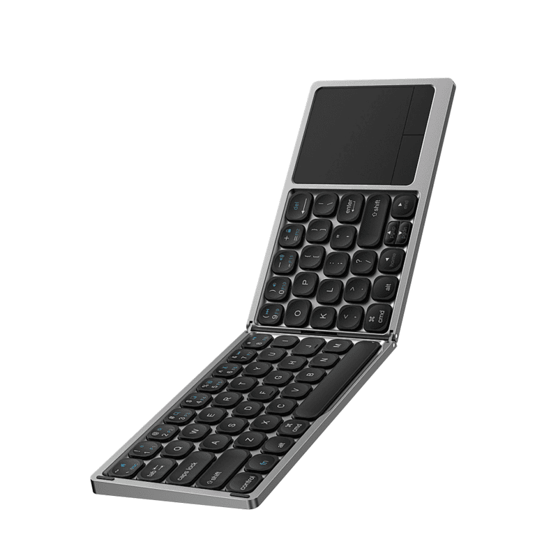 WiWU Wireless Laptop Keyboard 81 keys portable Foldable PC tablet-Grey
