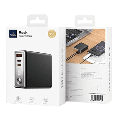 WiWU 10000mAh Double Port Fast Charging Rock Power Bank