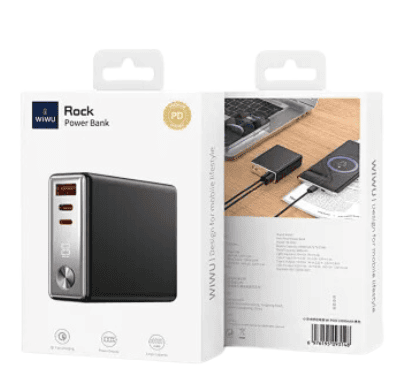 WiWU 10000mAh Double Port Fast Charging Rock Power Bank WiWU 10000mAh Double Port Fast Charging Rock Power Bank