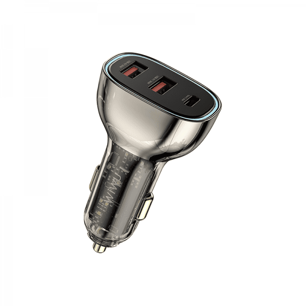 WIWU WI-QC013 90W PD+QC KIRSITE GEEK FAST CAR CHARGER DUAL USB+TYPE-C - BLACK WIWU WI-QC013 90W PD+QC KIRSITE GEEK FAST CAR CHARGER DUAL USB+TYPE-C - BLACK