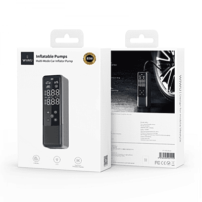 WIWU WI-AI001 MULTI-MODE CAR INFLATOR PUMP - BLACK WIWU WI-AI001 MULTI-MODE CAR INFLATOR PUMP - BLACK