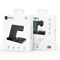 WIWU Wi-W006 5 in 1 15W Wireless Charger (Black) WIWU Wi-W006 5 in 1 15W Wireless Charger (Black)